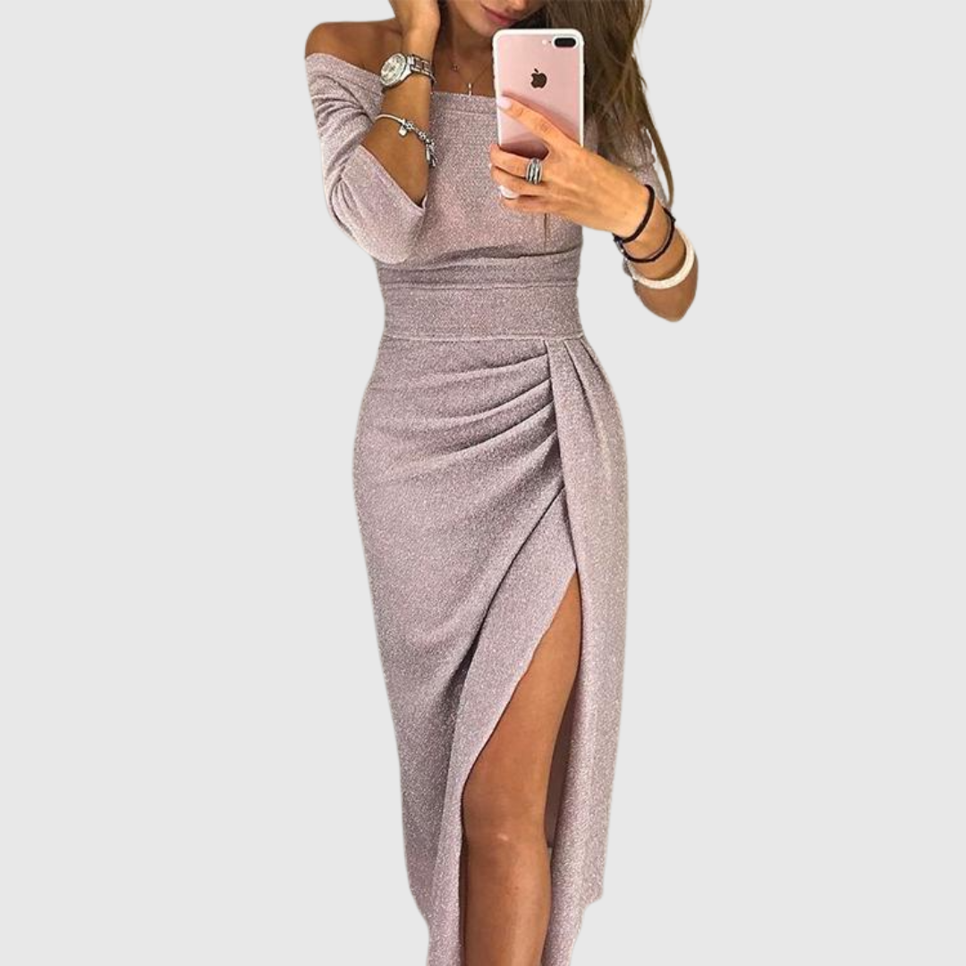 Stella™ | Maxi Dress with Halter Neckline