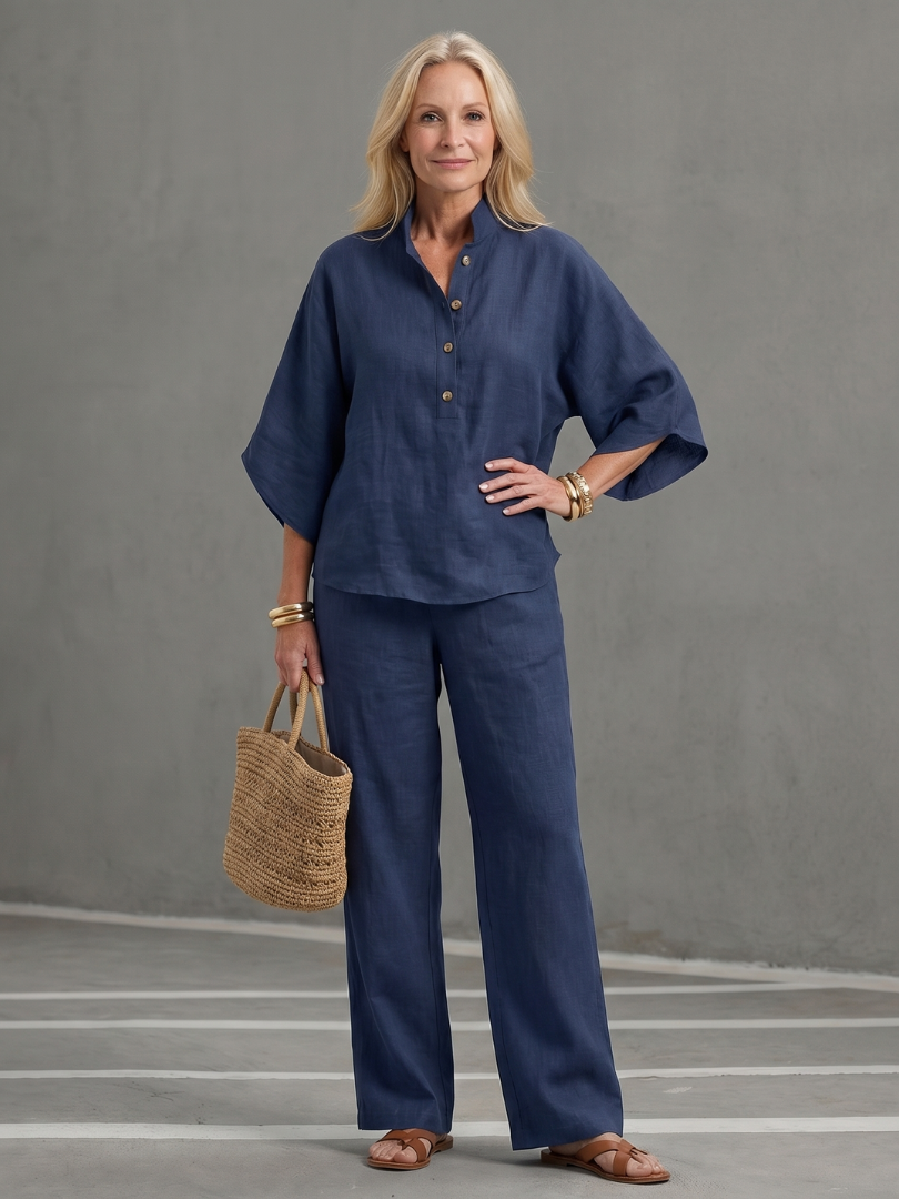Sienna | Button Front Tunic Set