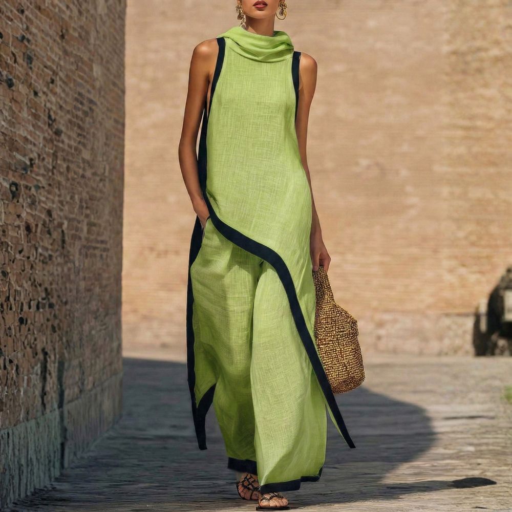 LEONORA | ELEGANT LINEN JUMPSUIT