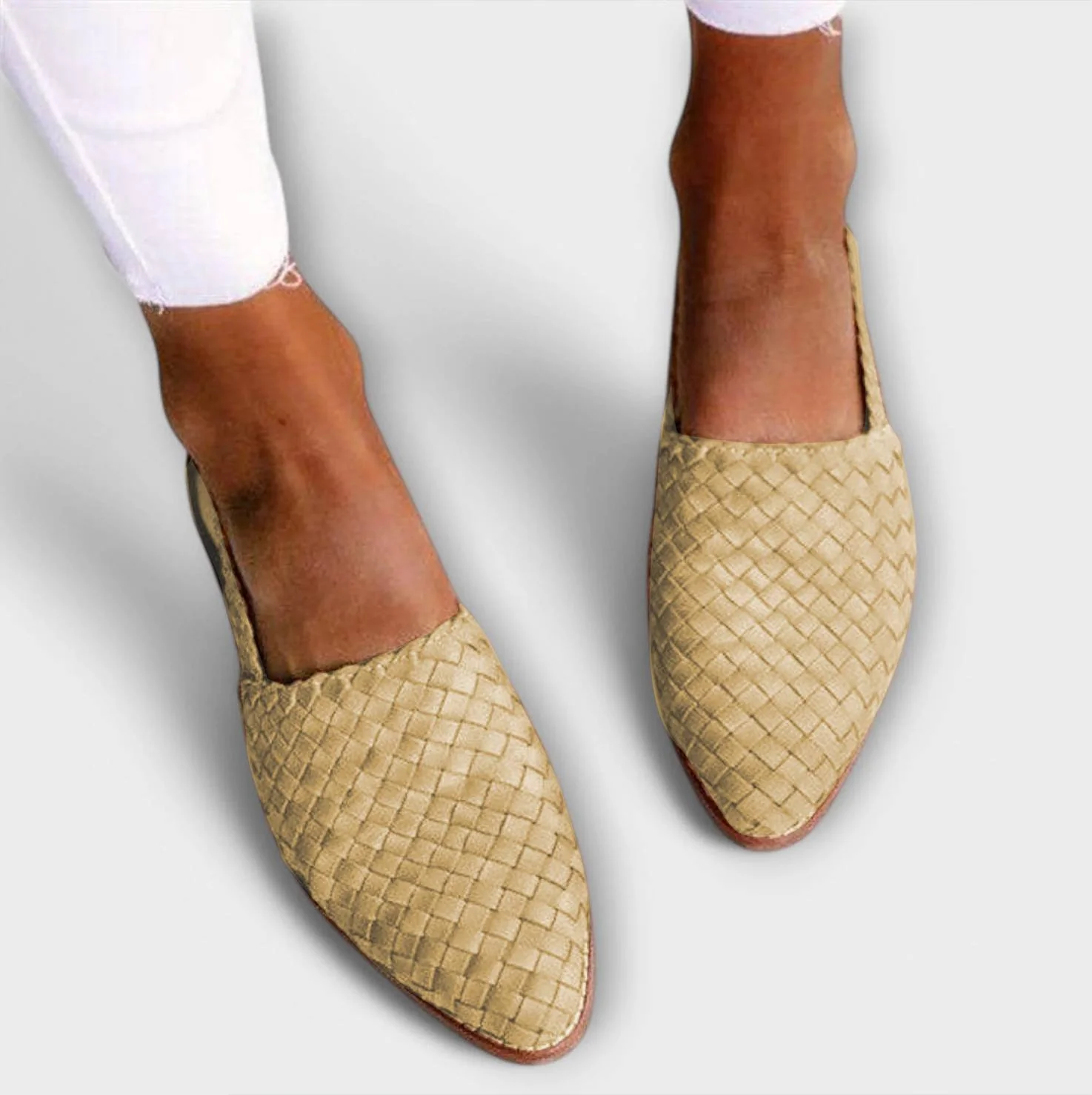Women's Handwoven Soft-Sole Moccasins