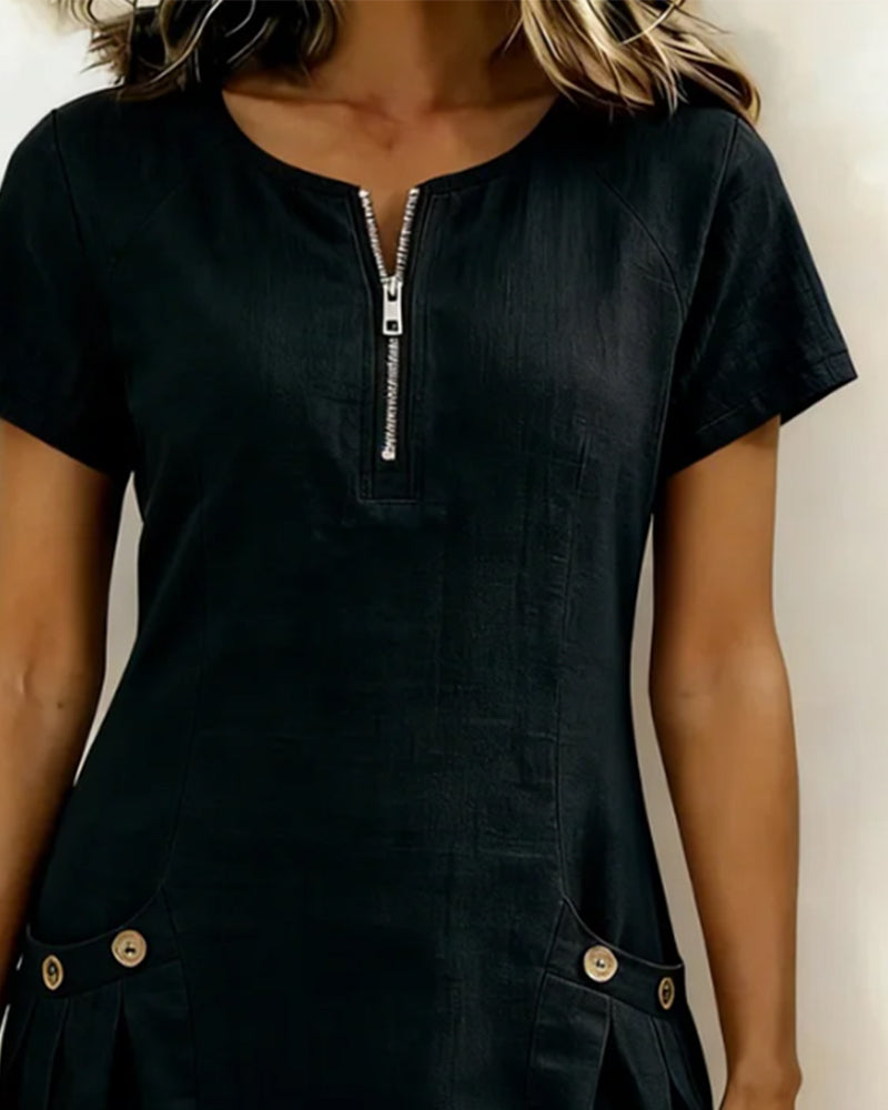 Scarlett | Cotton-Linen Dress