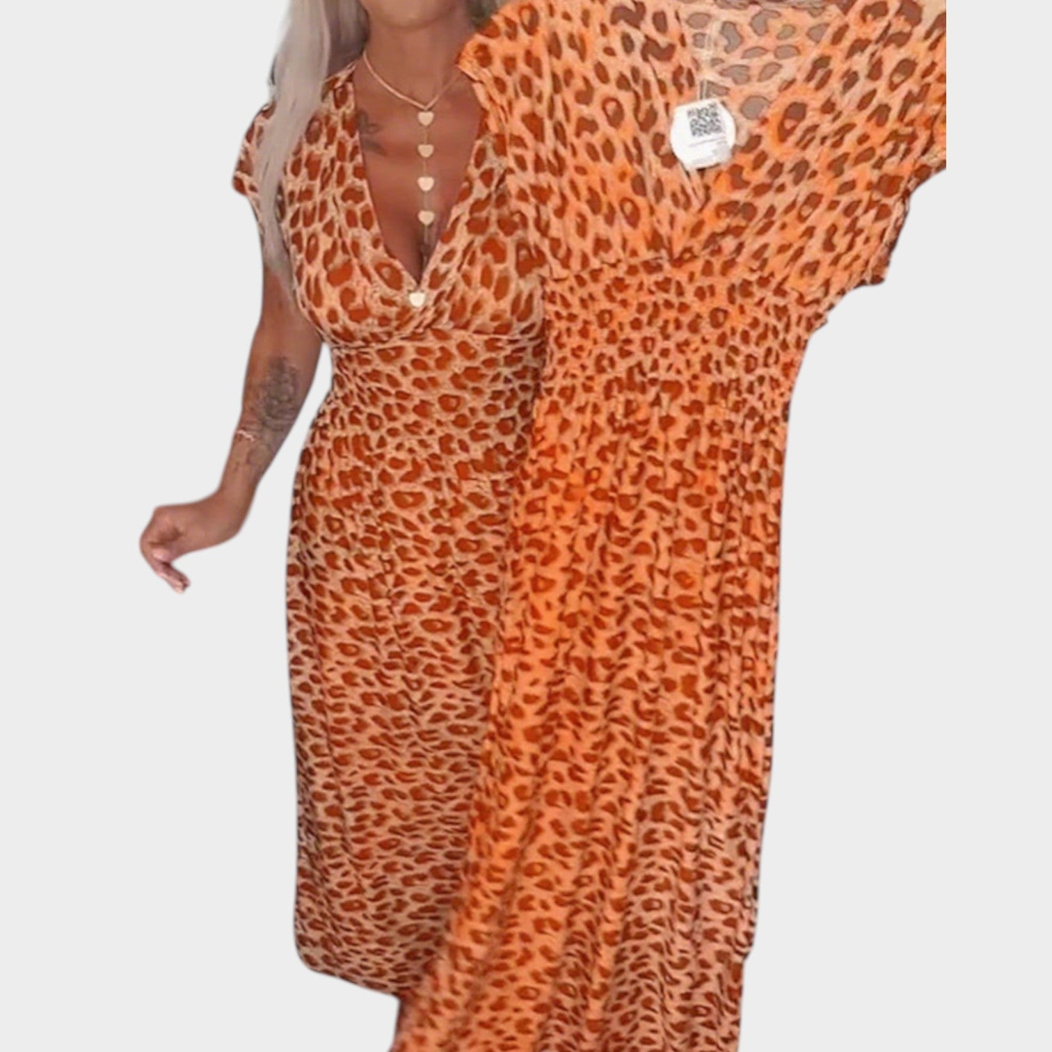 Zoe | Printed Wrap Midi Dress