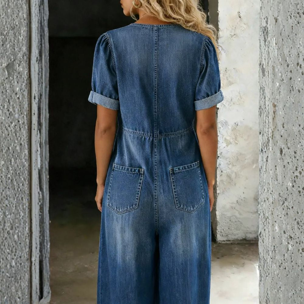 SANTINA | V-NECK JUMPSUIT