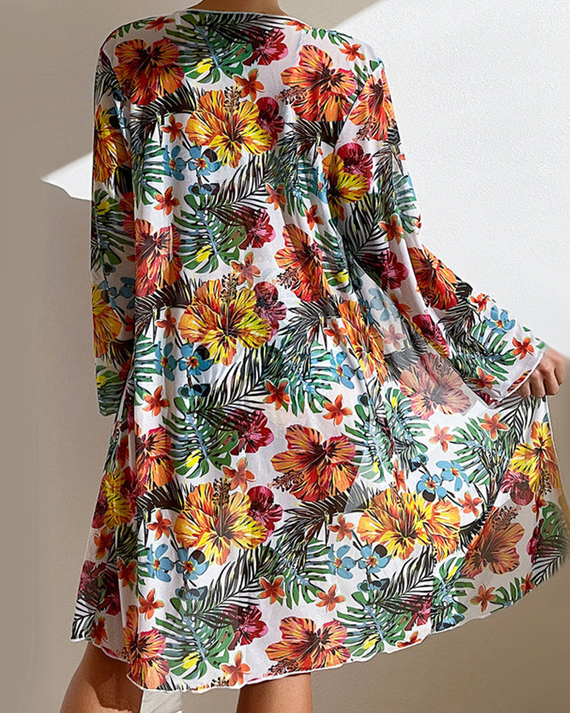 Aaliyah | Bikini Set with Floral Skirt