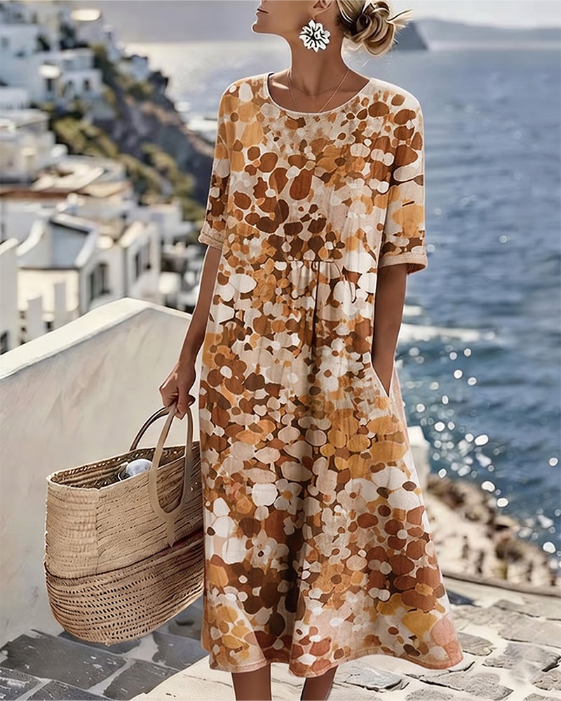 Loose Printed Dress