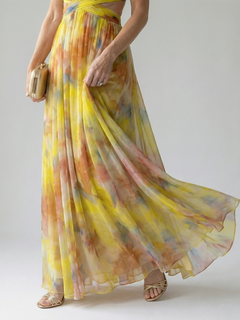 Maya | Sleeveless Wrap Maxi Dress