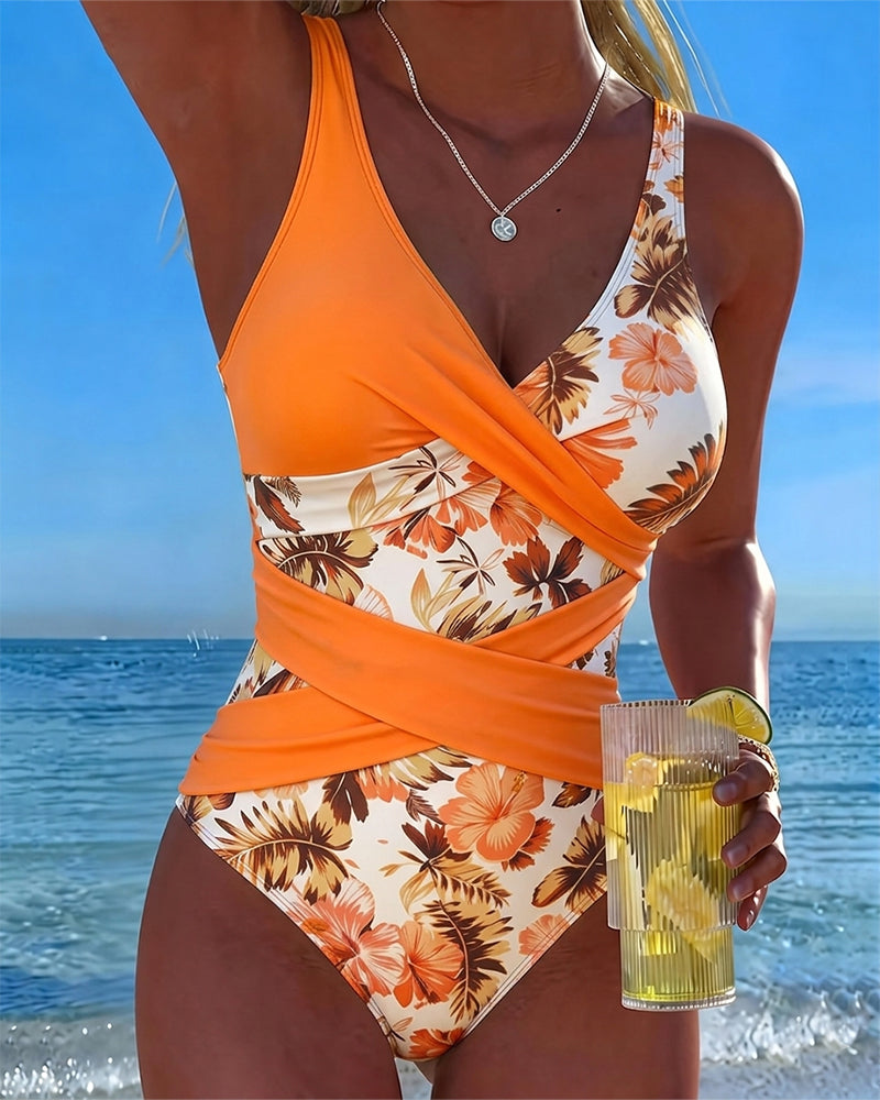 Ava | One-Piece Swimsuit Floral Print
