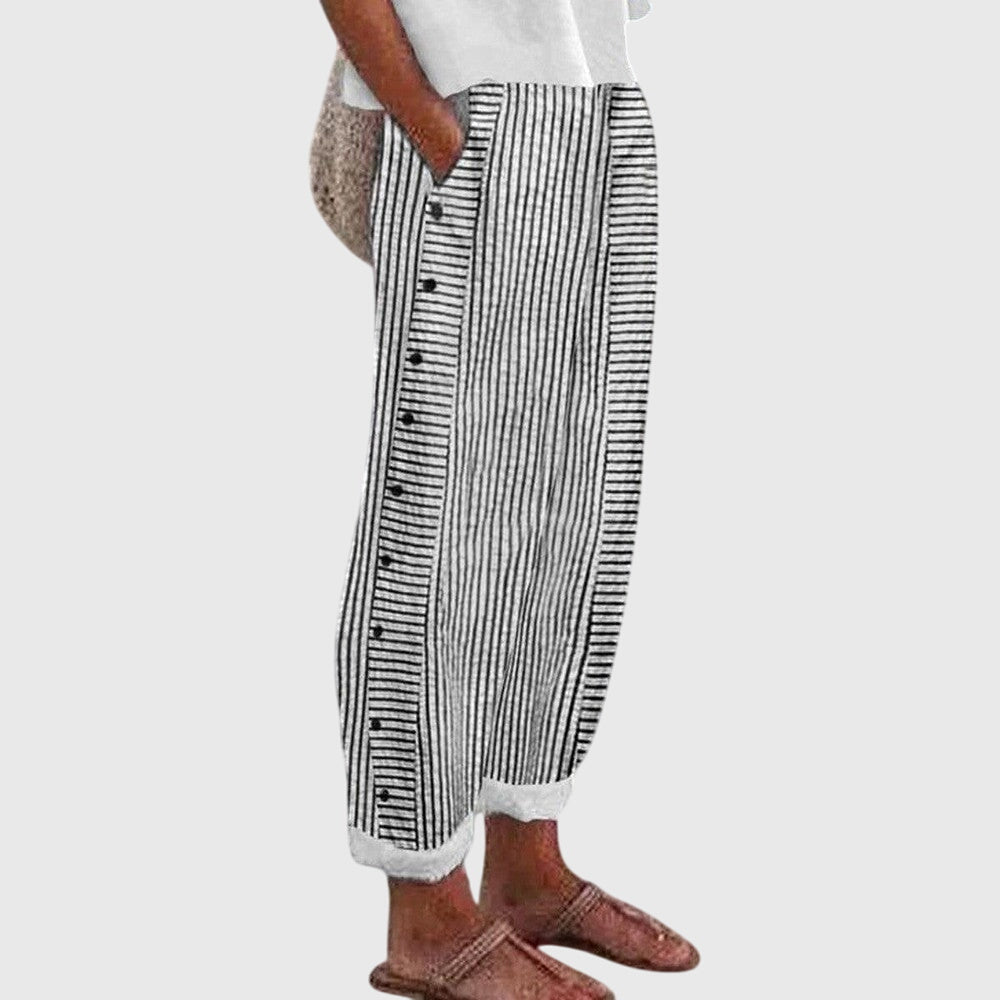 Nora | Elastic-Waist Wide-Leg Pants