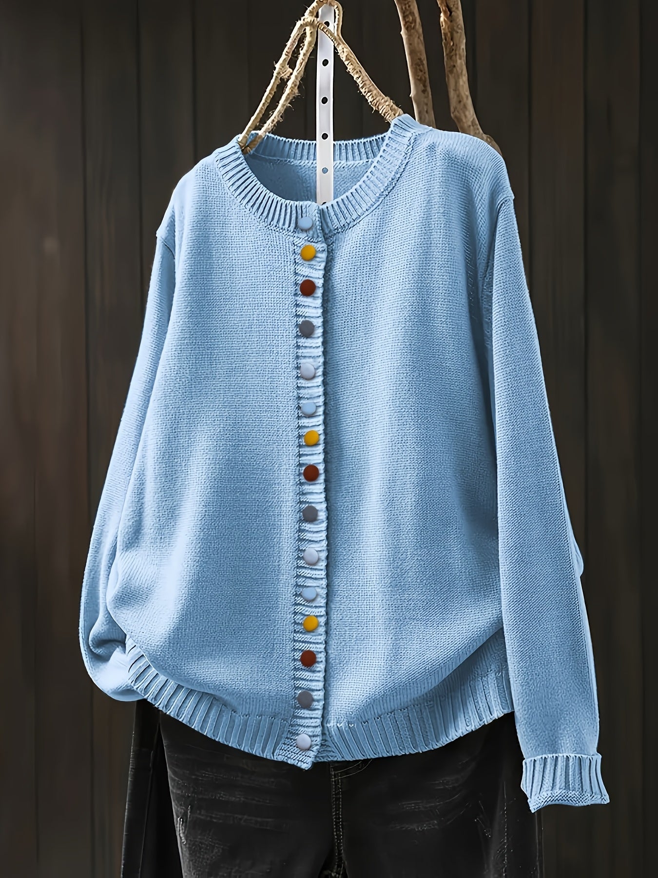 Monica | Fine-Knit Button-Front Cardigan