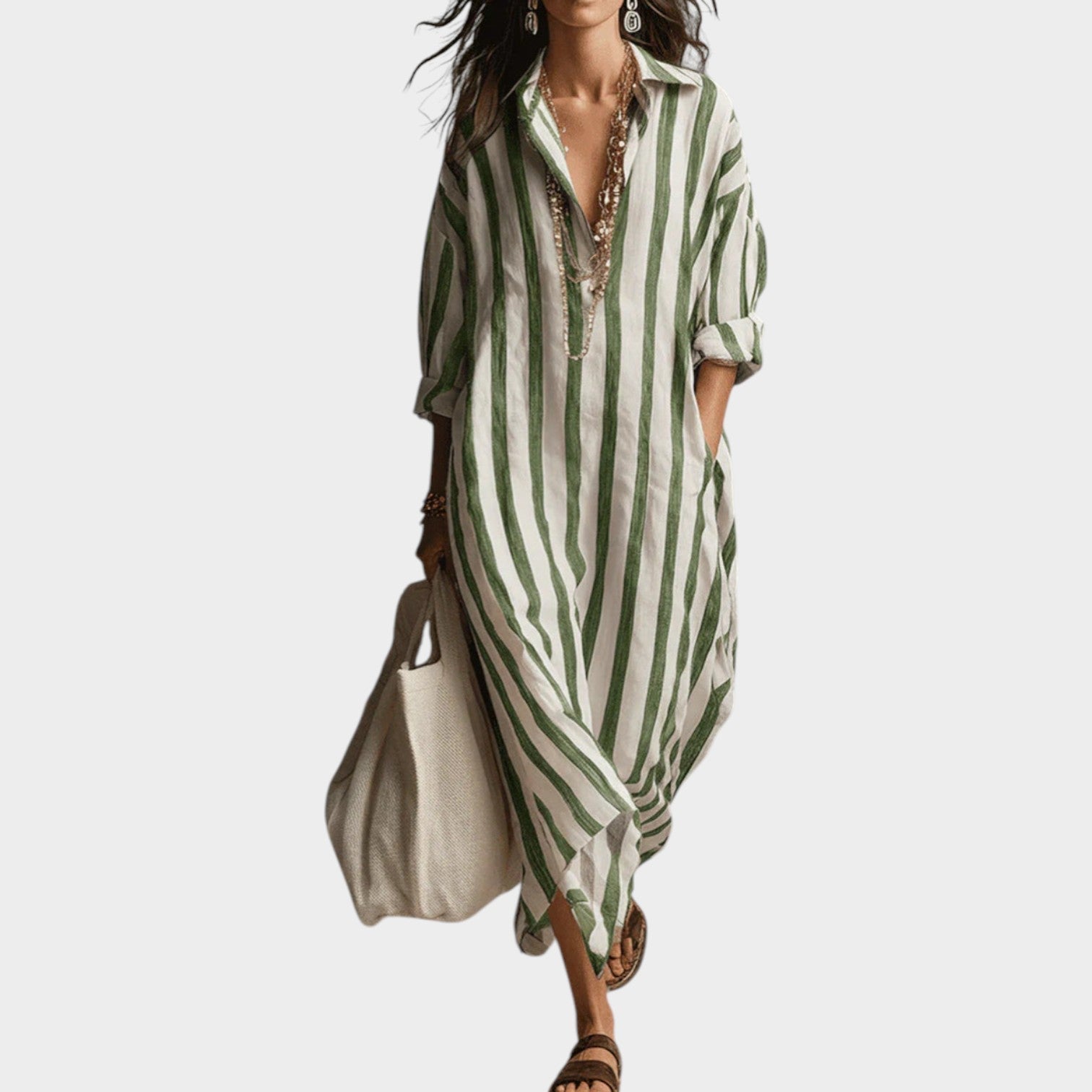 Imani | Striped Maxi Dress