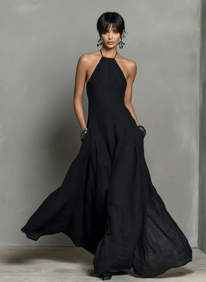 Harper | Linen Blend Maxi Dress