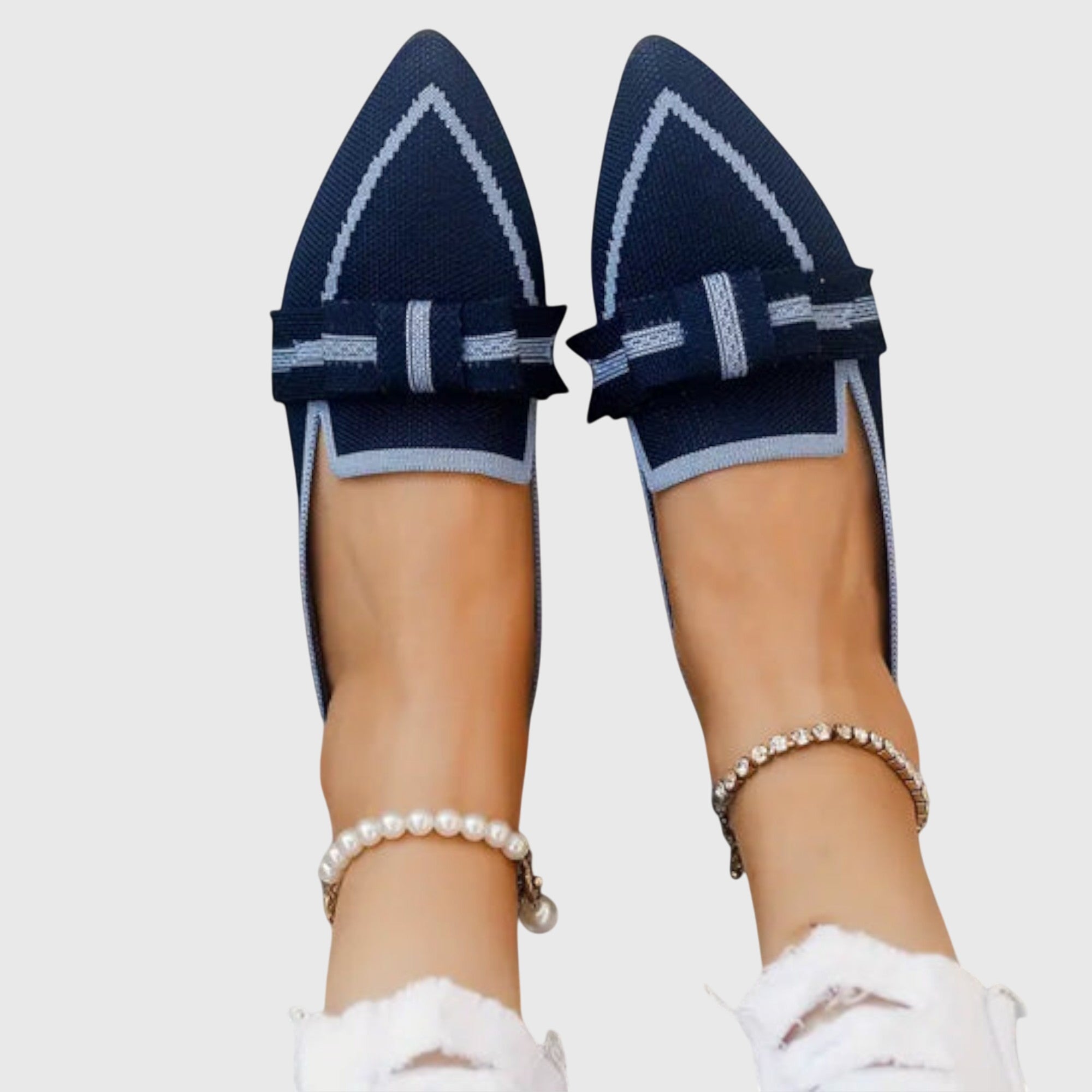 Knot-Detail Flat Shoes