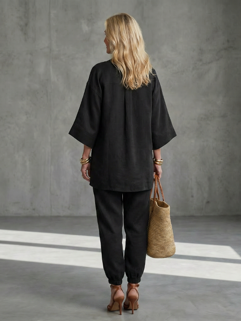 Cecily | V-Neck Tunic Set