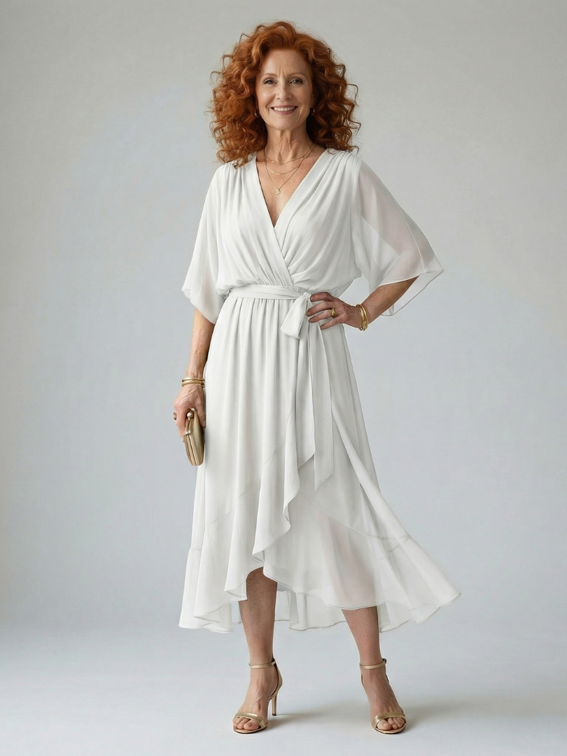 Sienna | Tie-Waist Midi Dress