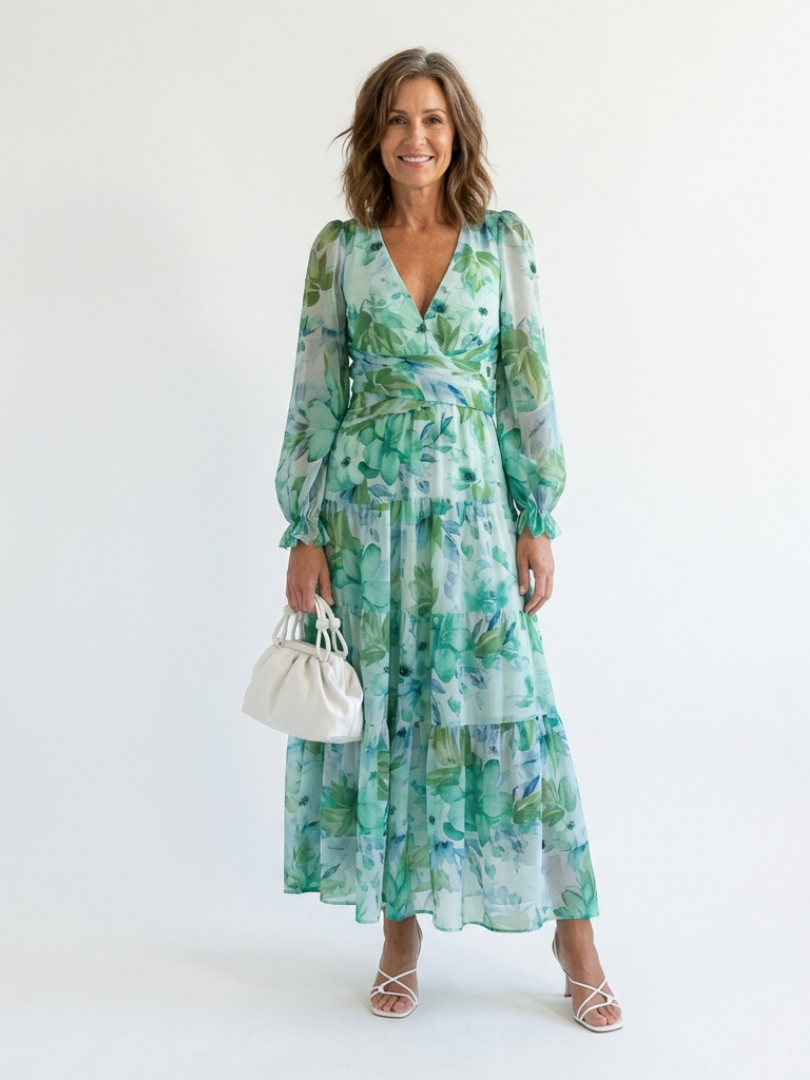 Naomi | Long-Sleeve Maxi Dress