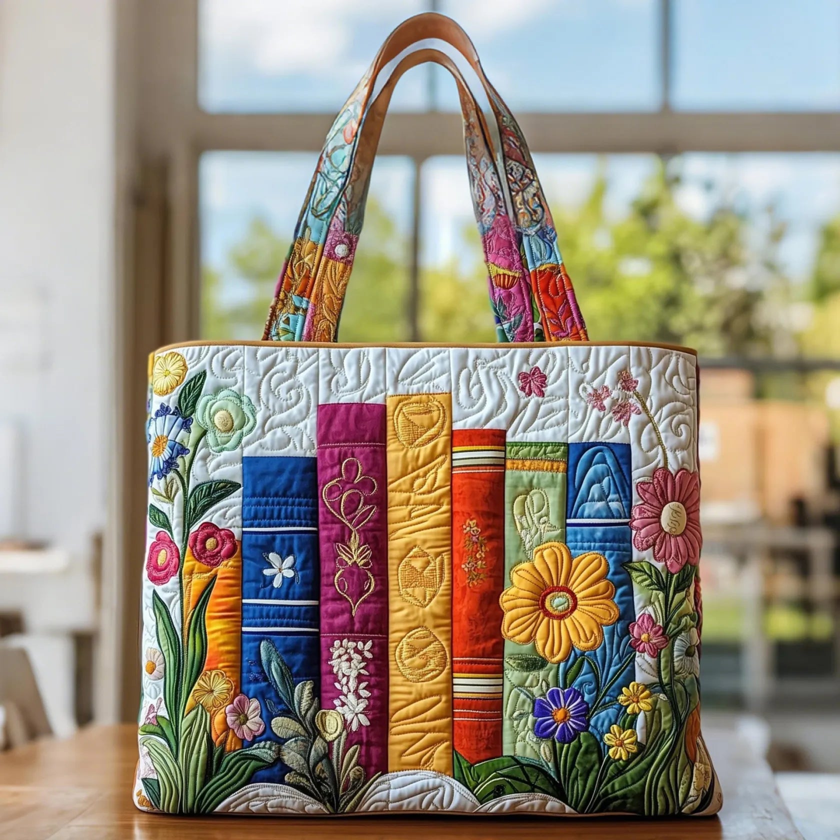Artisanal Flower Library Tote