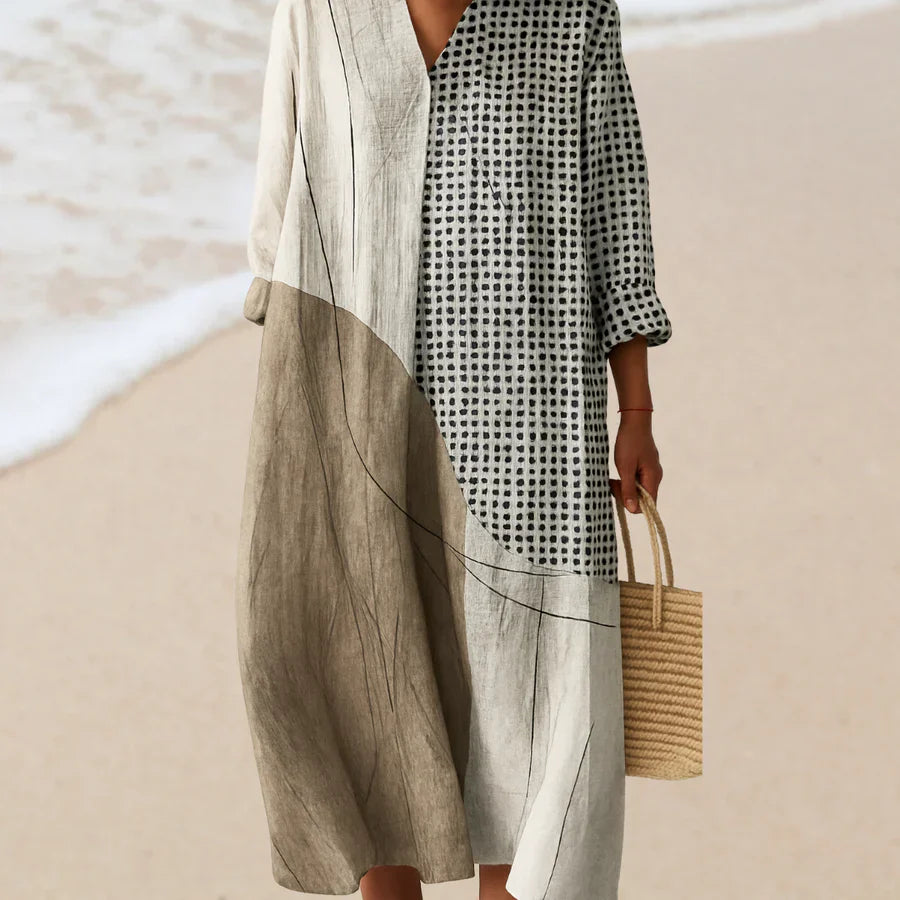 ELARA™ | ART INSPIRED AUTUMN DRESS