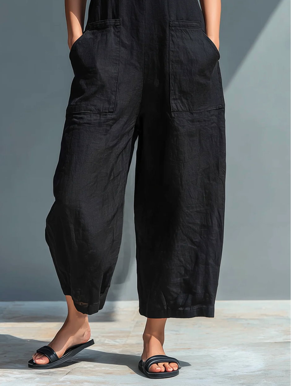 Imani | Linen-Blend Jumpsuit
