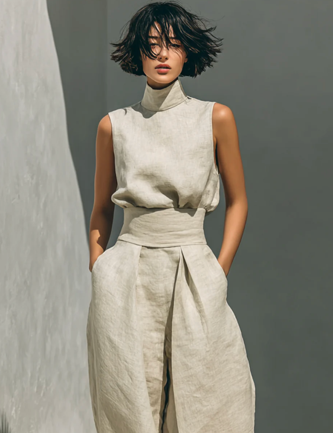 Harper | Two-Piece Cotton-Linen Set