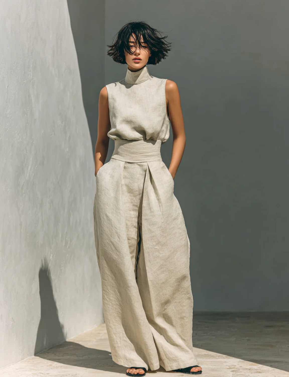 Harper | Two-Piece Cotton-Linen Set
