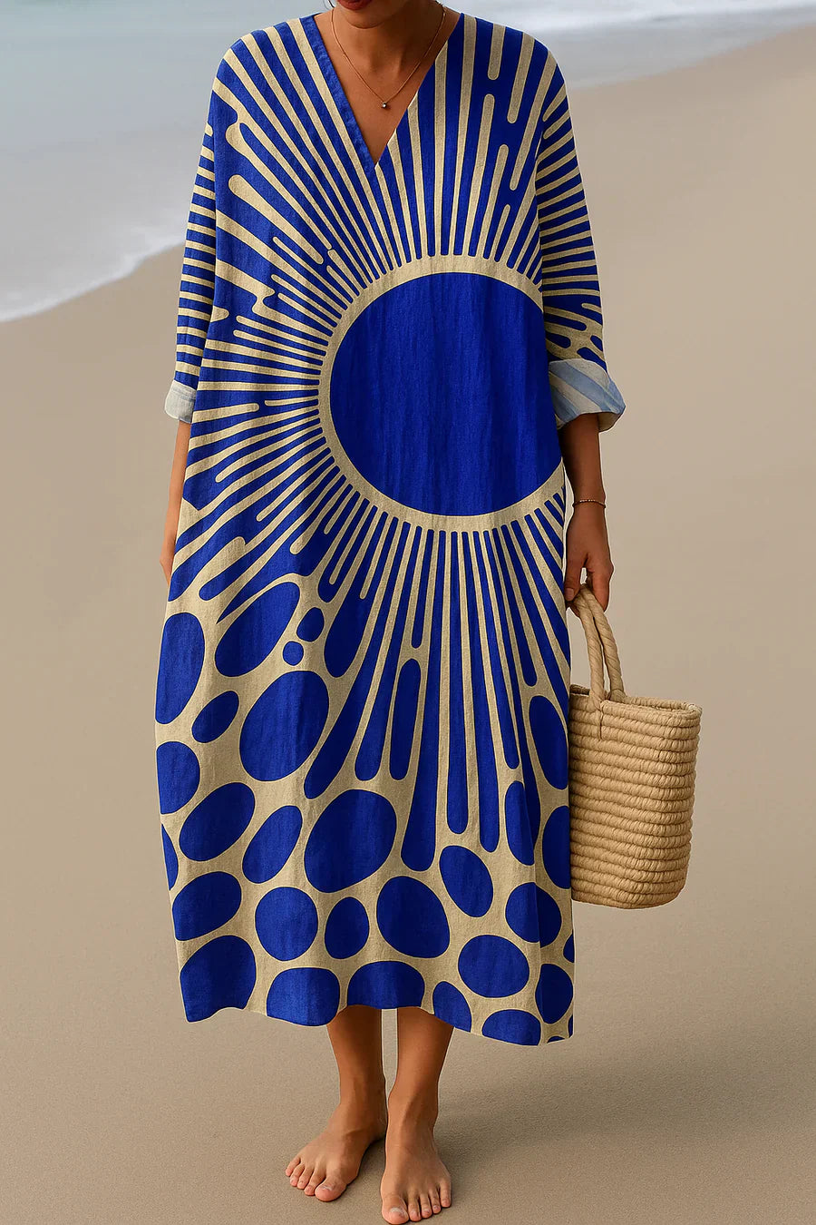 ELARA™ | BLUE SUN ART - INSPIRED DRESS