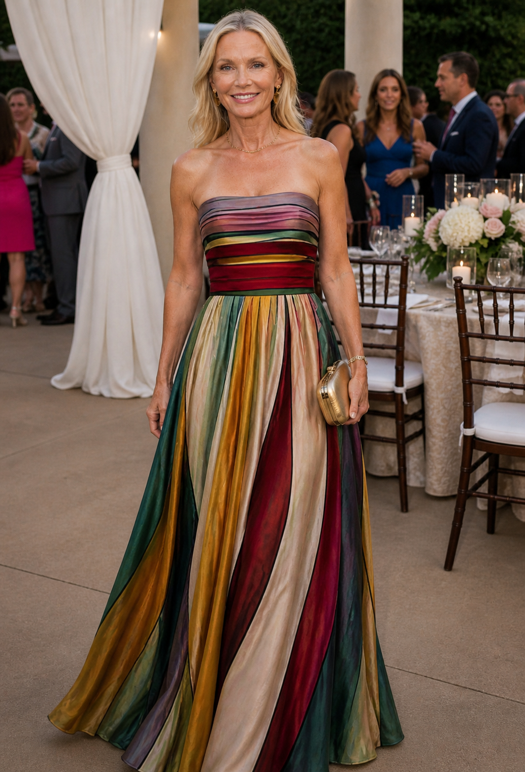 Lightweight Strapless A-Line Dress