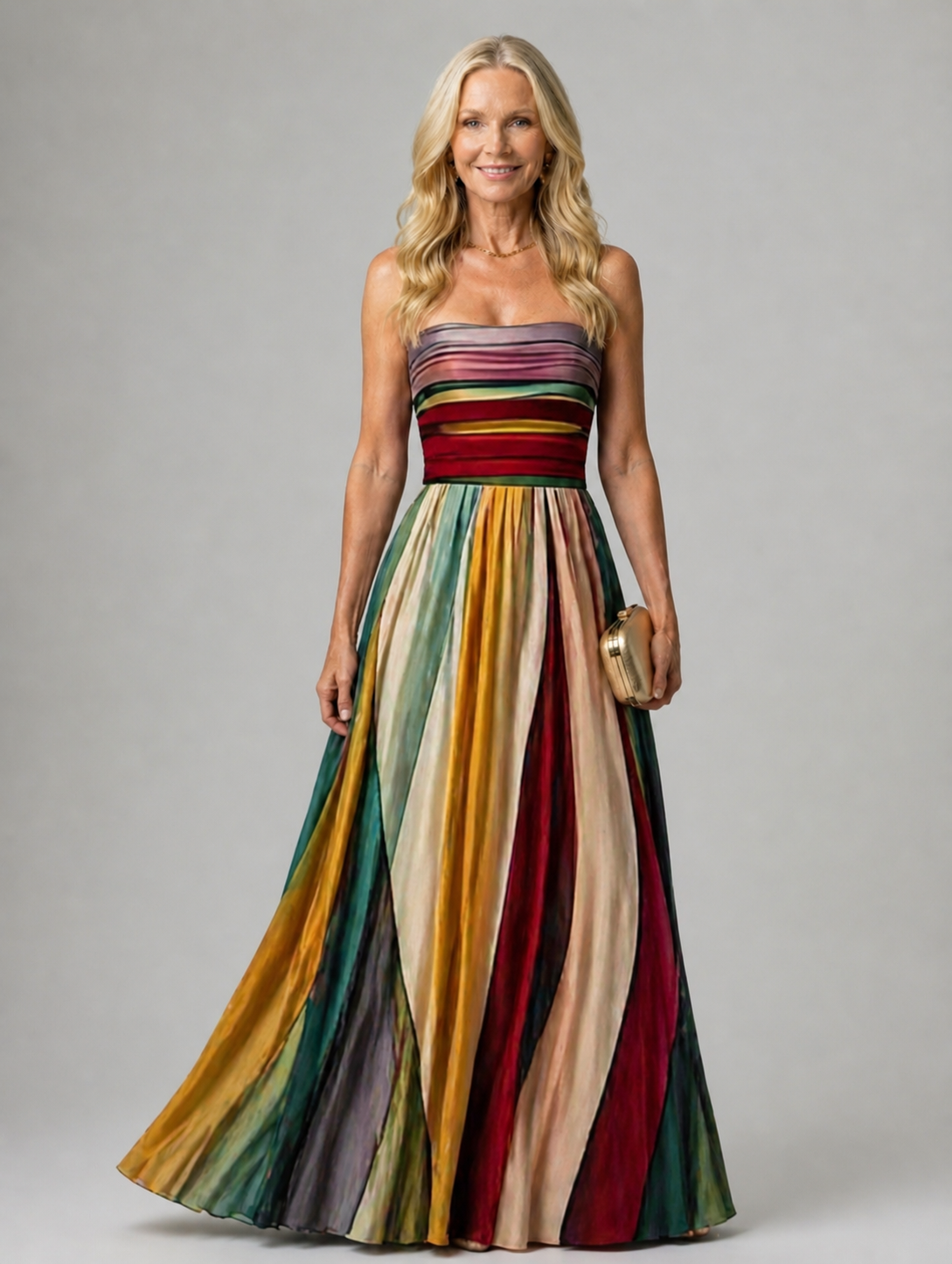 Lightweight Strapless A-Line Dress