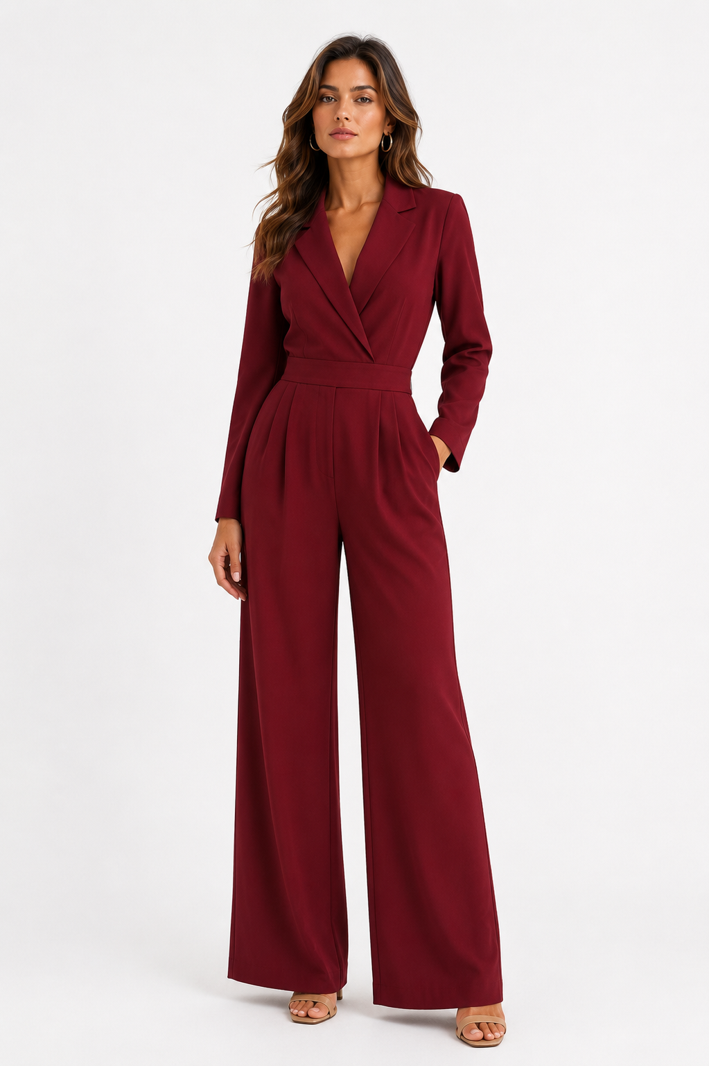 Harper | Blazer-Cut Wide-Leg Jumpsuit