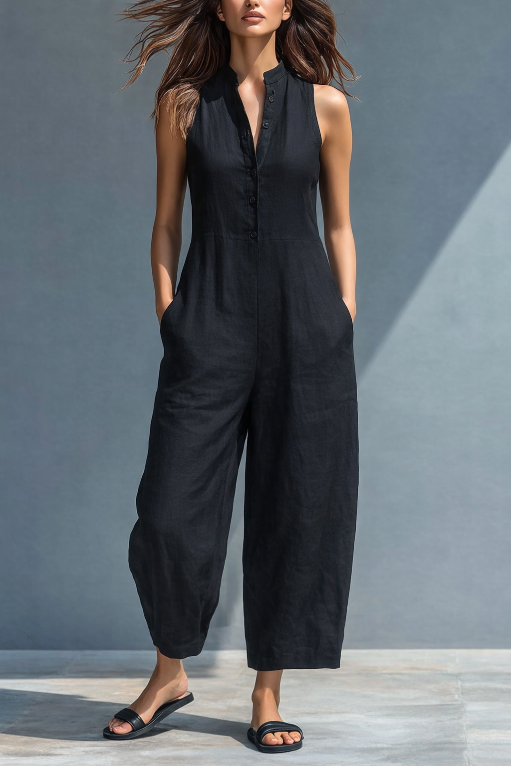 M&H | High-Collar Jumpsuit