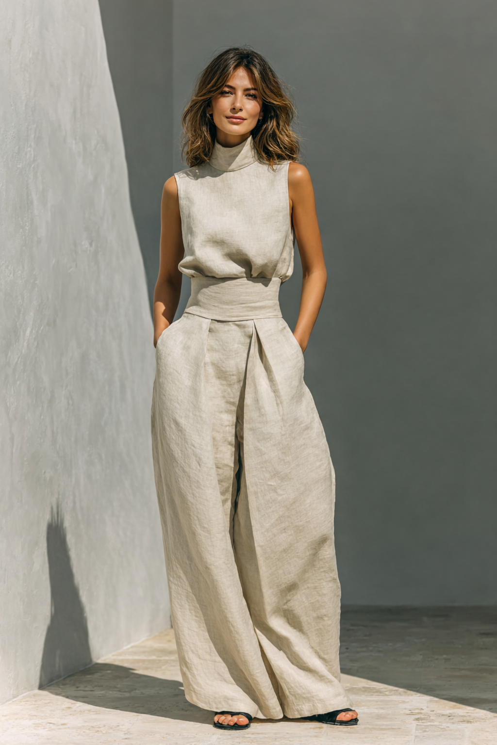 Harper | Two-Piece Cotton-Linen Set