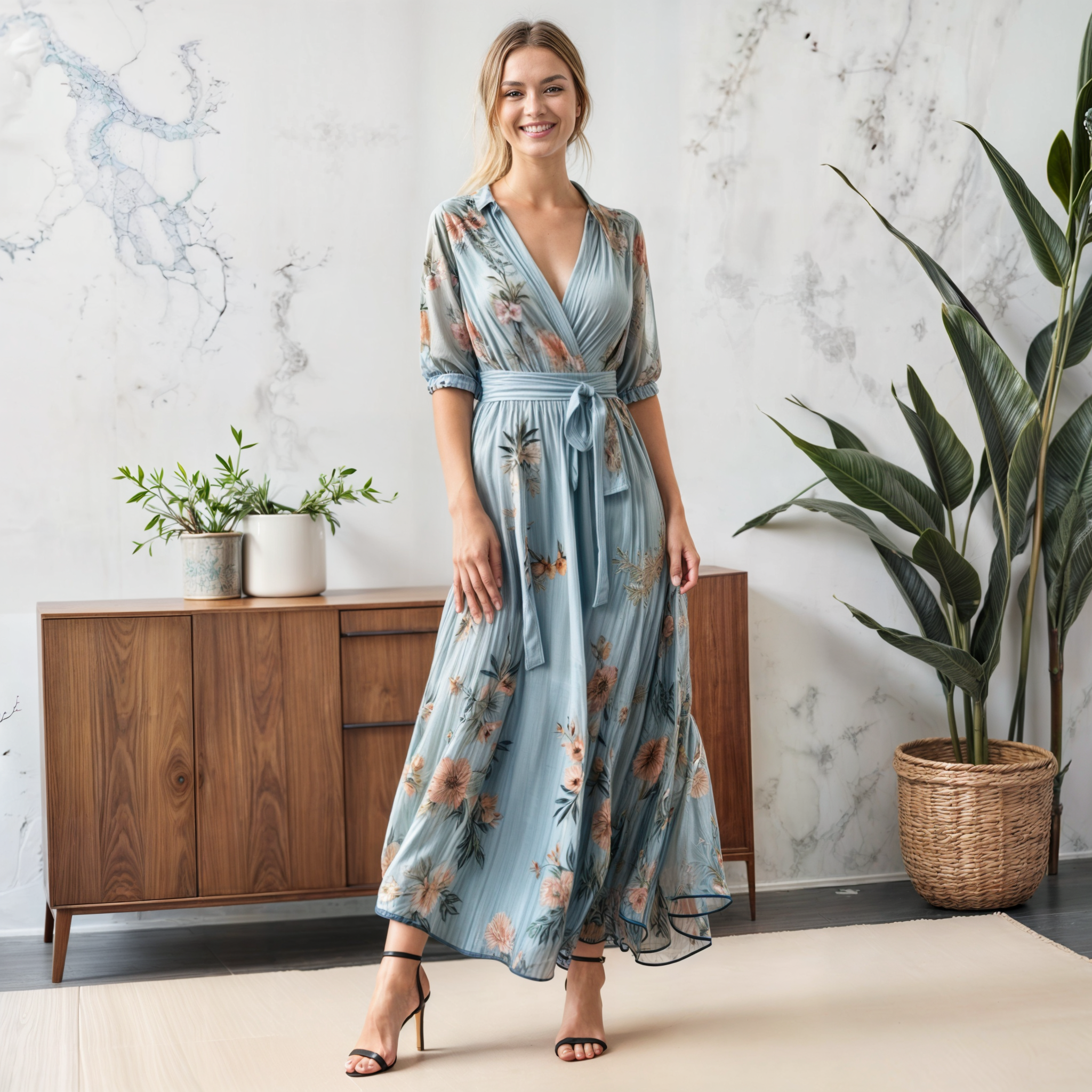 M&H | Wrap Midi Dress