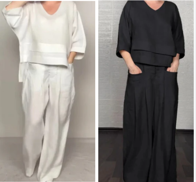 PAOLA | WIDE MINIMALIST TWO-PIECE SET