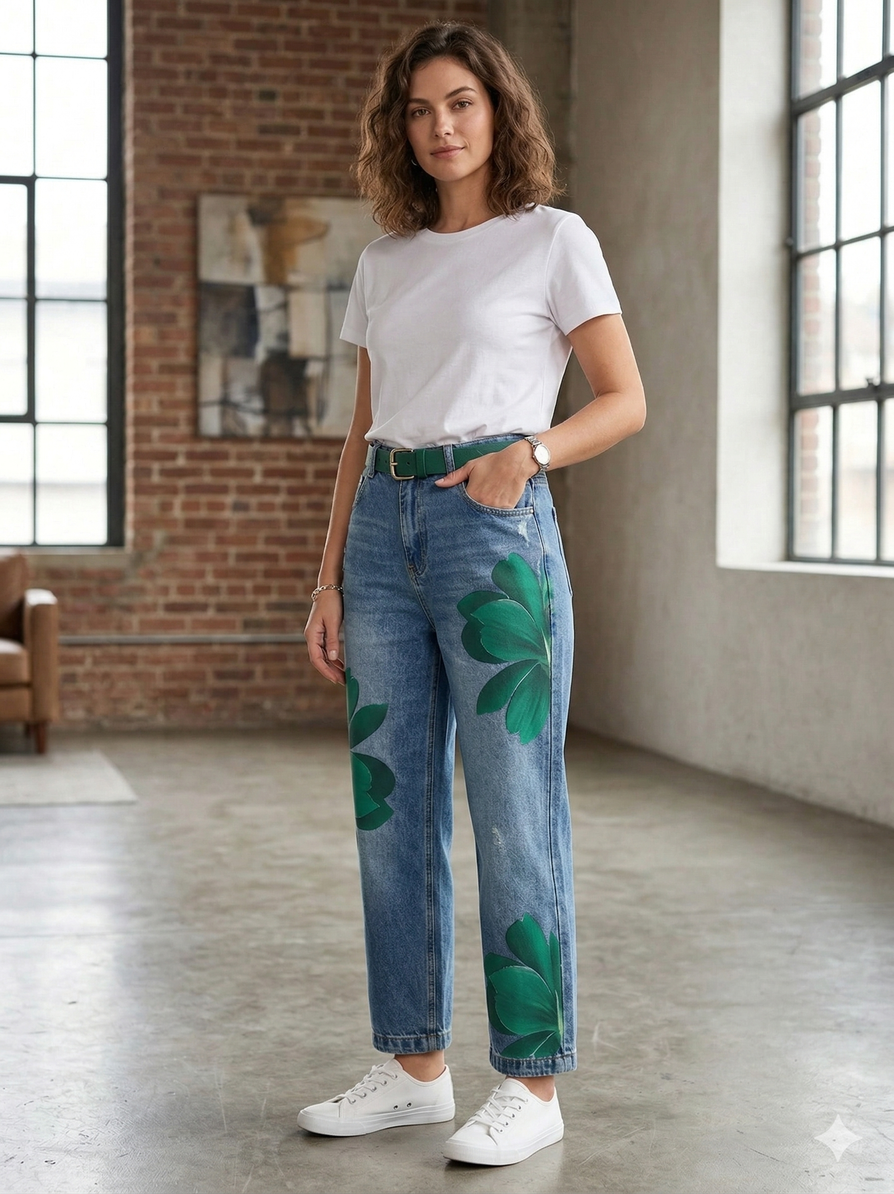 Sophia - Elegant Floral Pants