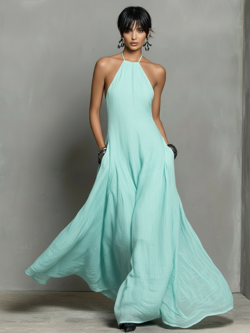 Harper | Linen Blend Maxi Dress