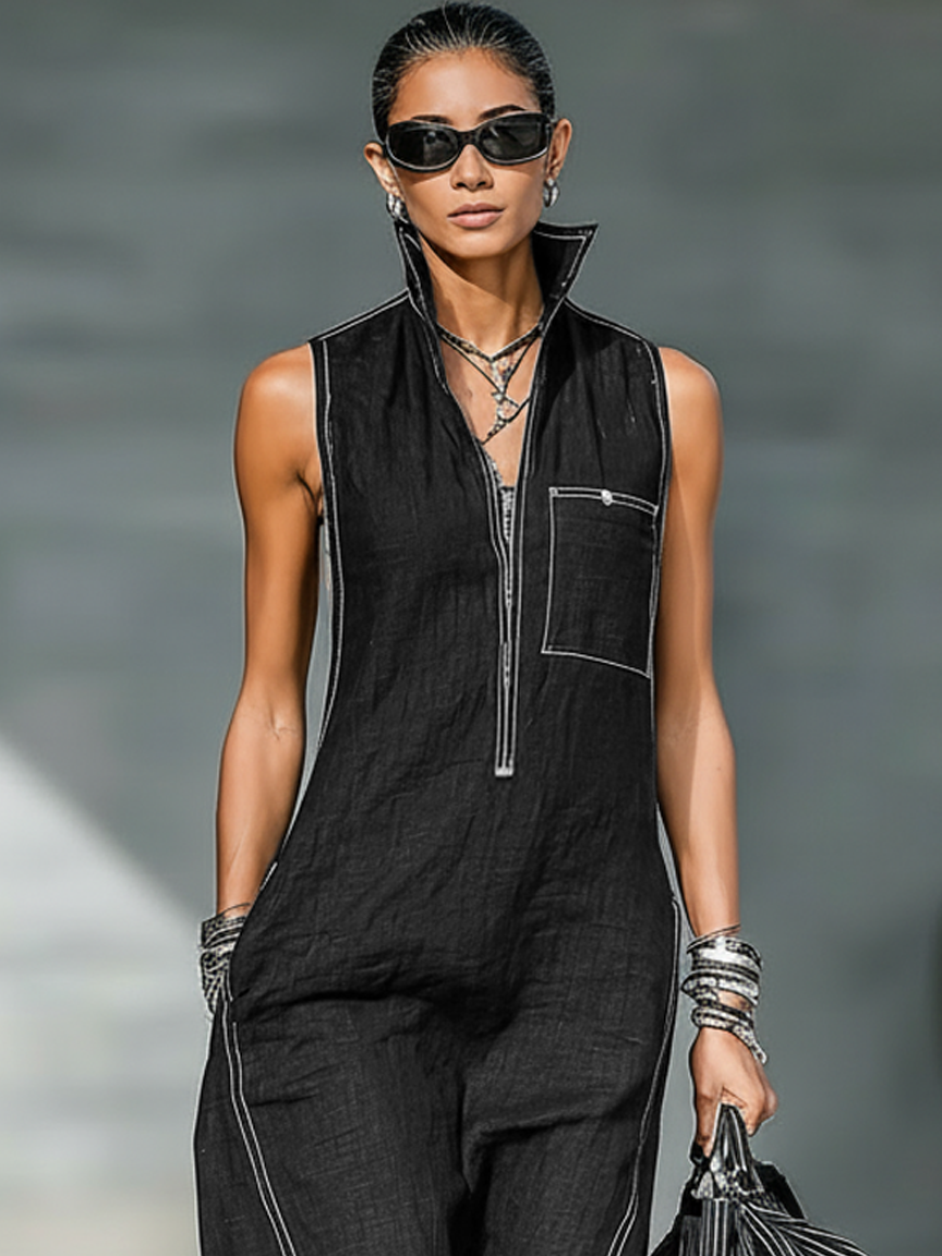 Elena | Loose-Fit Sleeveless Jumpsuit