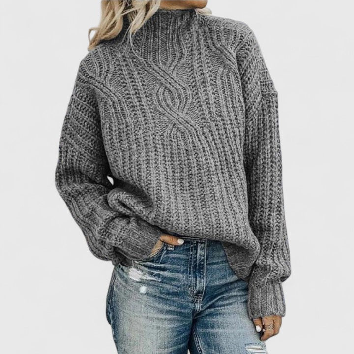 Cable-Knit Pullover Sweater