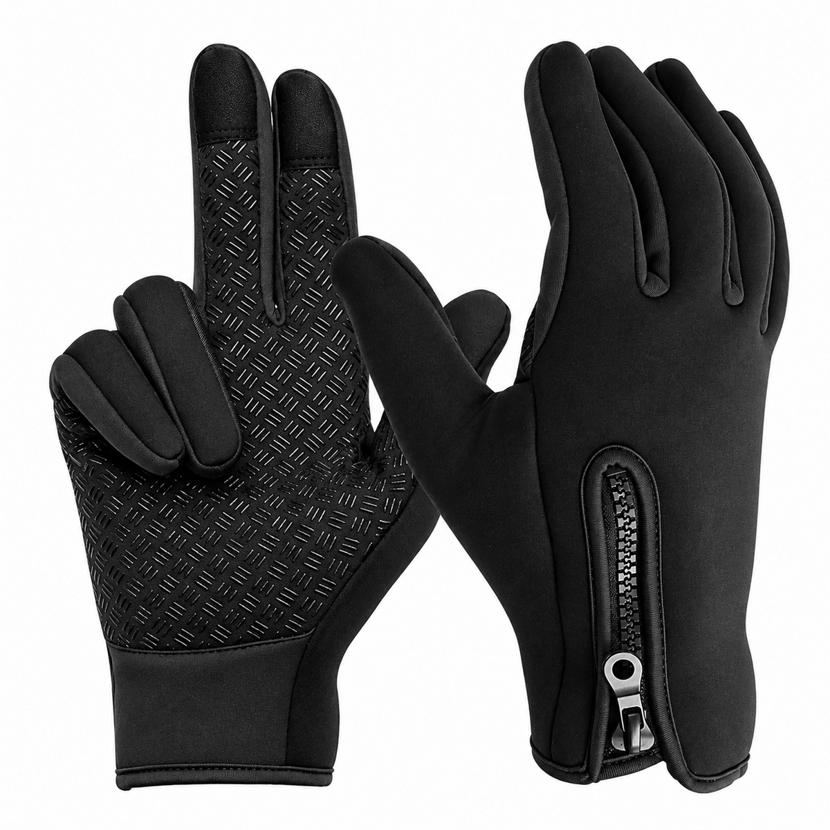 Winter Gloves with Three Layer Insulation and Silicone Grip
