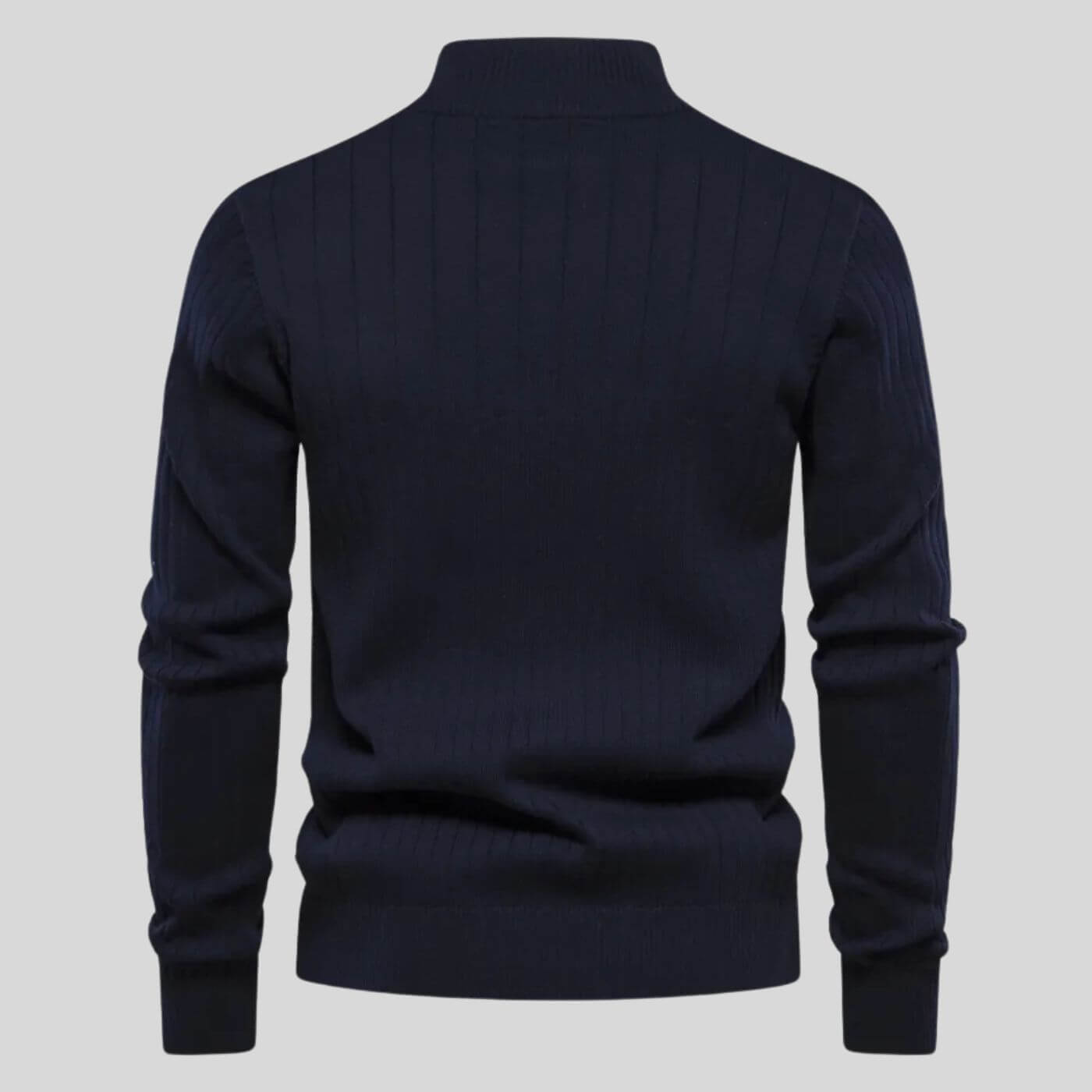 Half-Zip Cotton-Blend Sweater