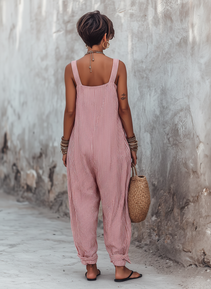 Harper | Loose-Fit Striped Jumpsuit