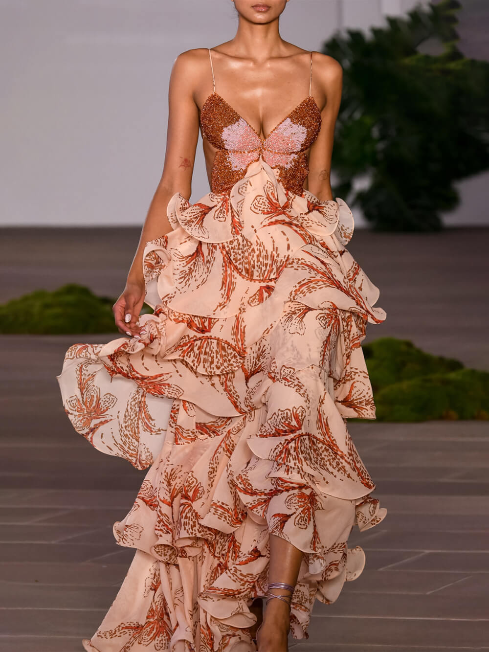 Camila | Ruffled Maxi Dress