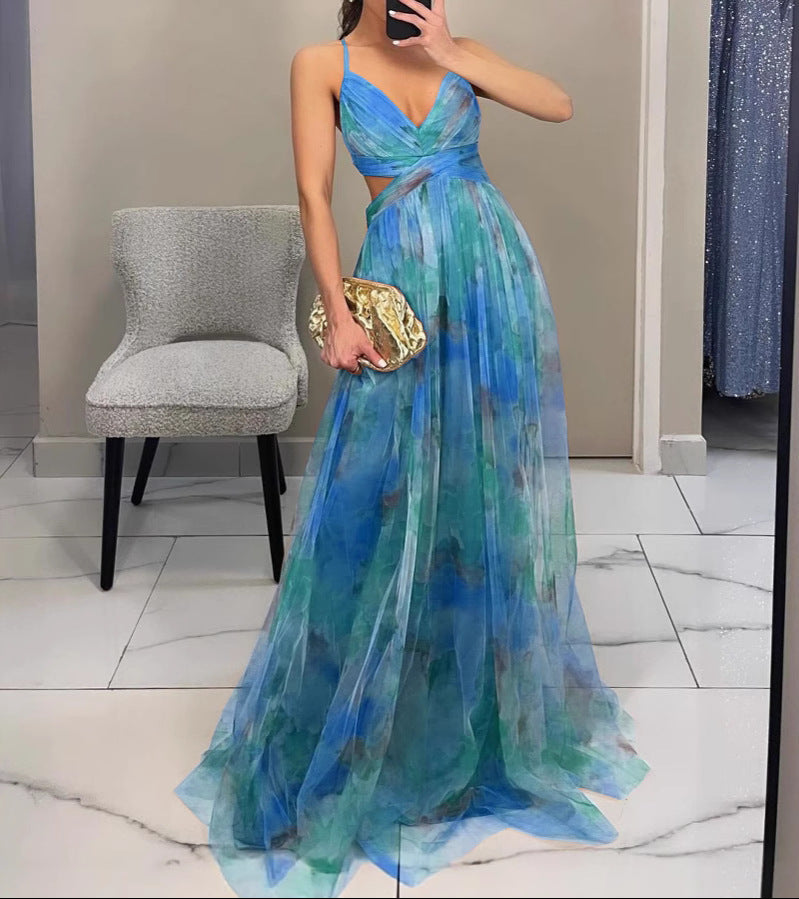 Naomi | Floral Chiffon Maxi Dress