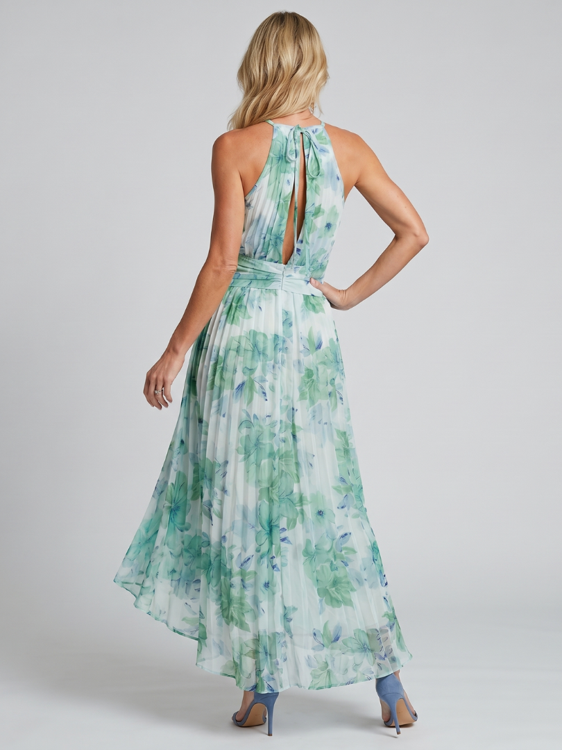 Naomi | Floral Halter Midi Dress