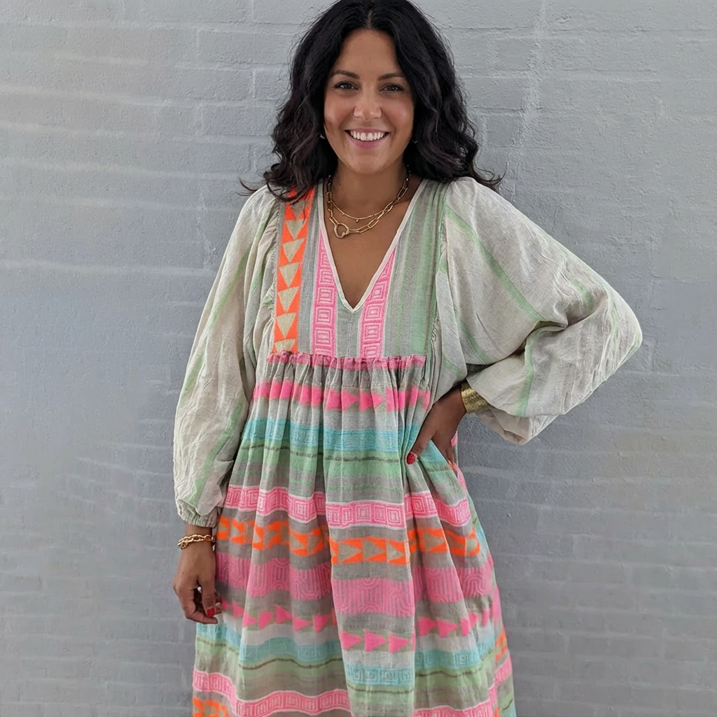 Harper | Boho Dress, Billowy Sleeves