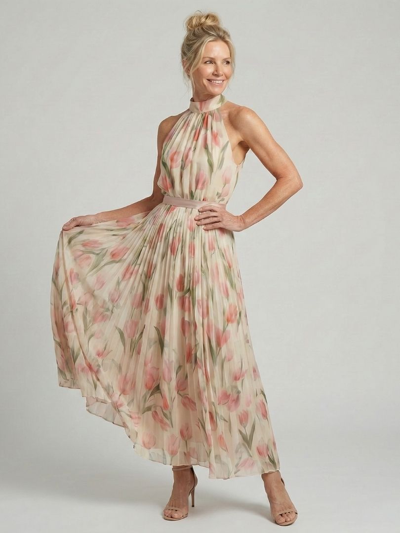 Nora | Halter Midi Dress