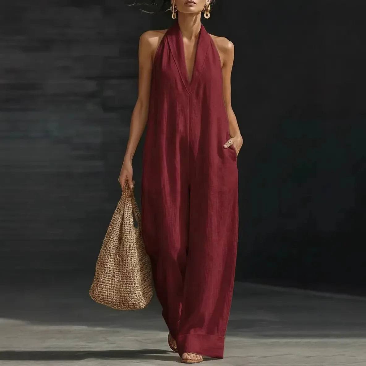 Marisol | Summer Cross-Neck Jumpsuit