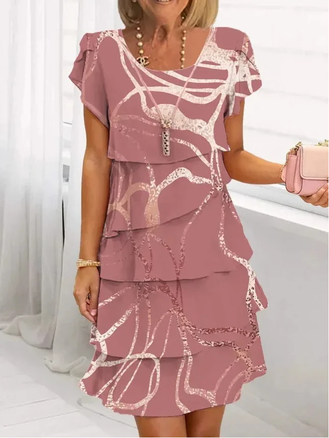 Beatrice | Elegant Comfort Ruffle Dress