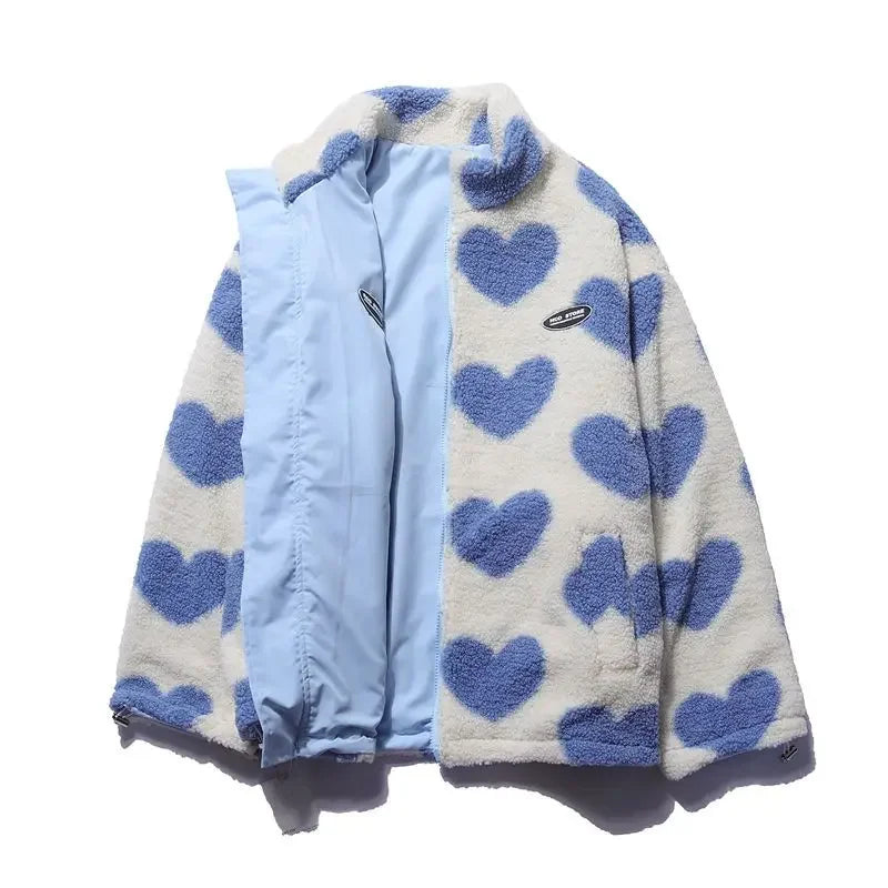 Reversible Heart Print Jacket