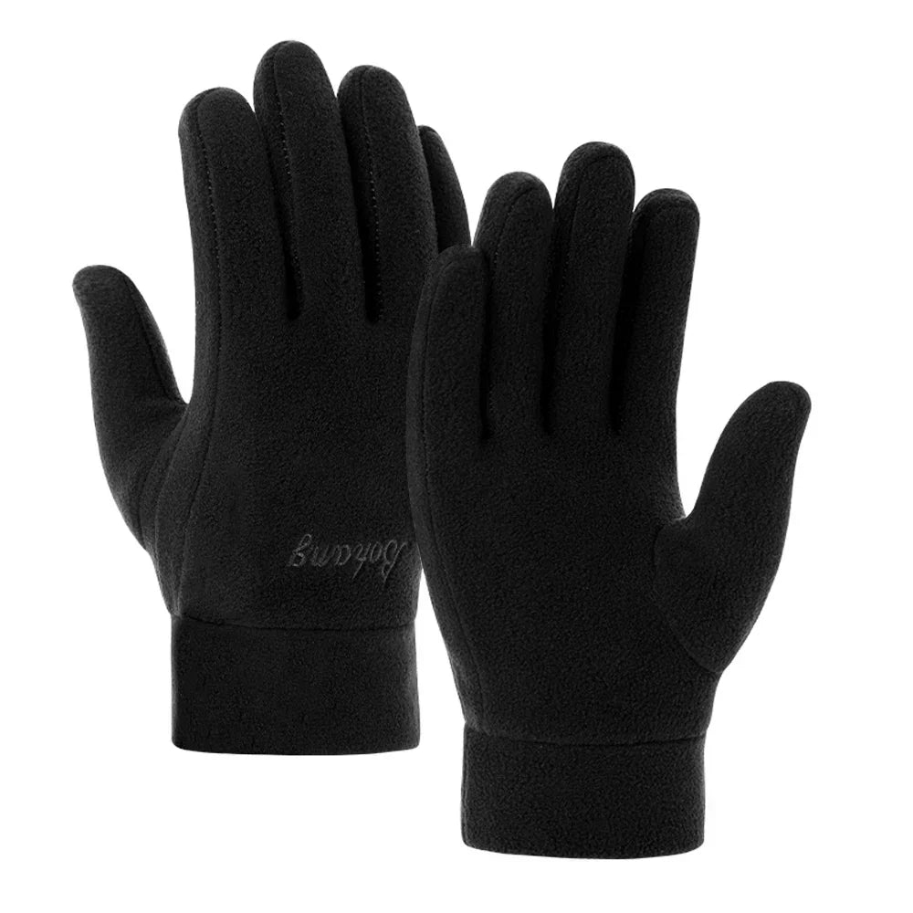 Men’s Thermal Fleece Touchscreen Winter Gloves – Windproof Warm Cycling Ski Outdoor Sports Gloves