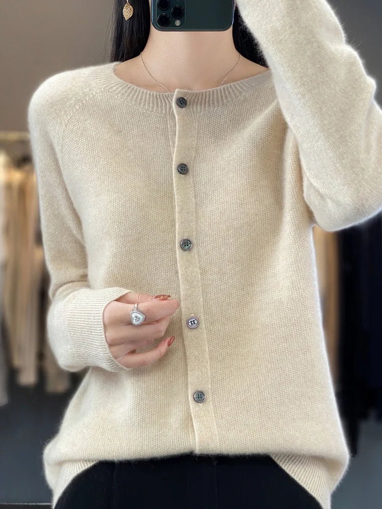 Madison | Knit Button-Front Cardigan
