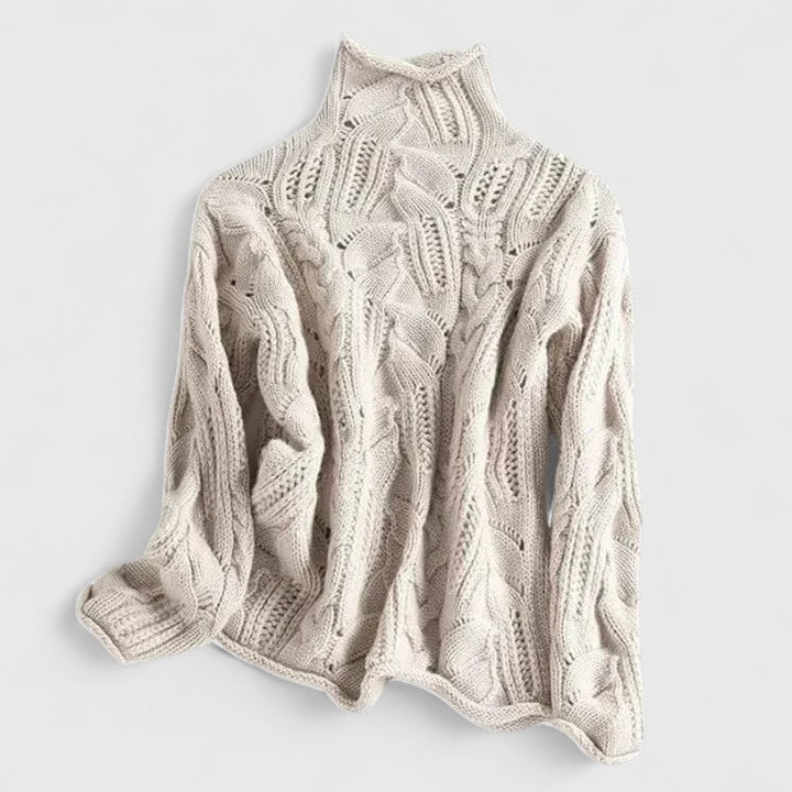 Cable-Knit Pullover Sweater